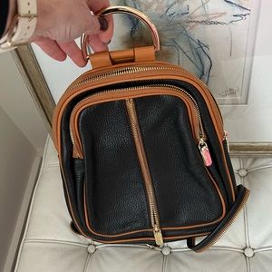 Valentina Italian Black Tan
Genuine Pebble Leather
Convertible Backpack